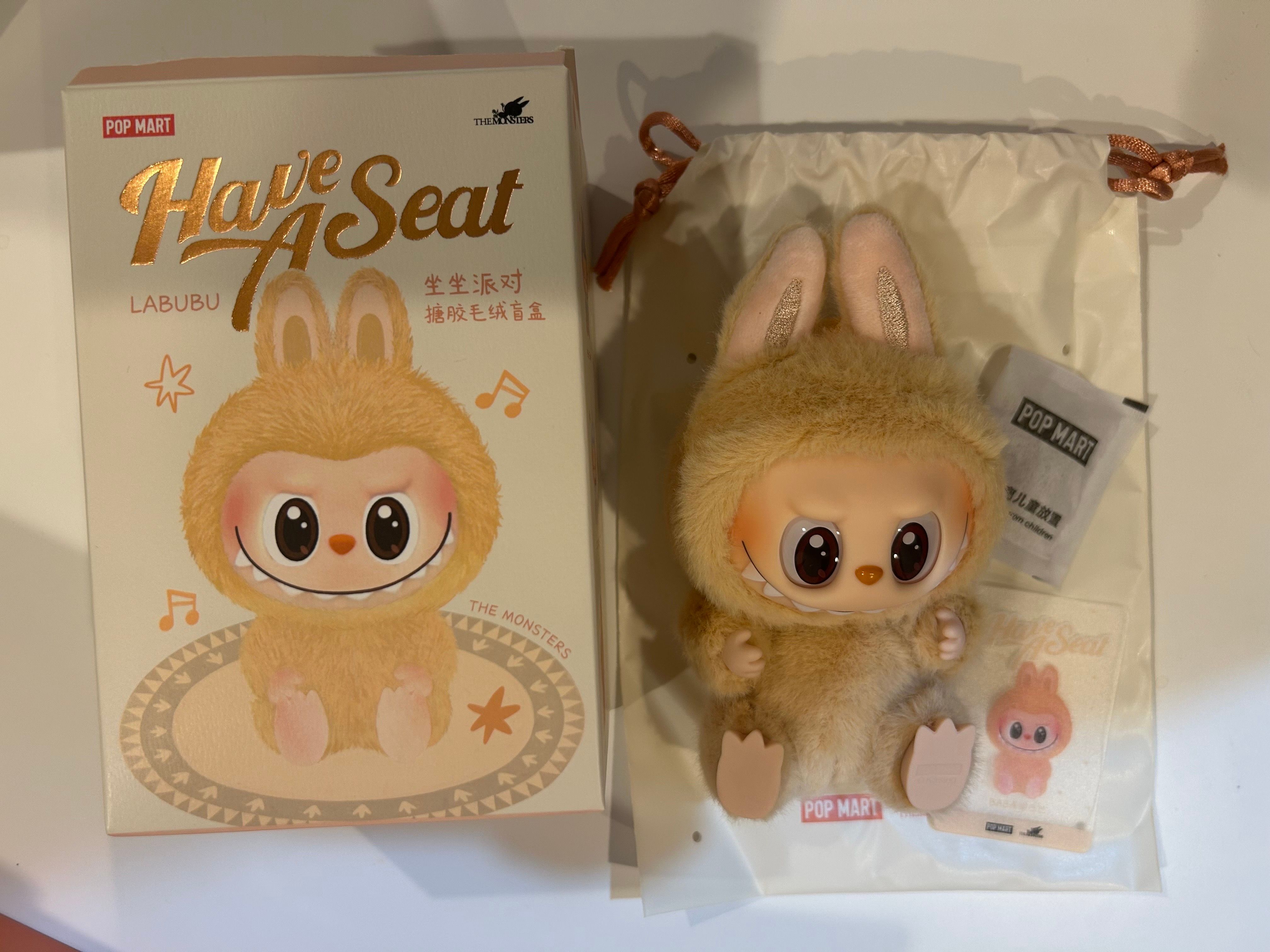 POP MART THE MONSTERS (LABUBU) Have a Seat Plush Series BABA