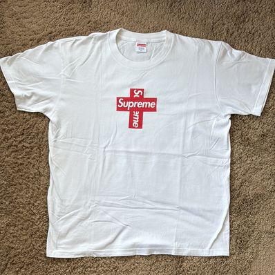 Supreme Cross Box Logo Tee "White"