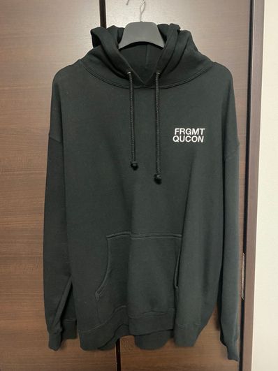 QUCON x FRAGMENT HOODIE TYPE-01 BLACK