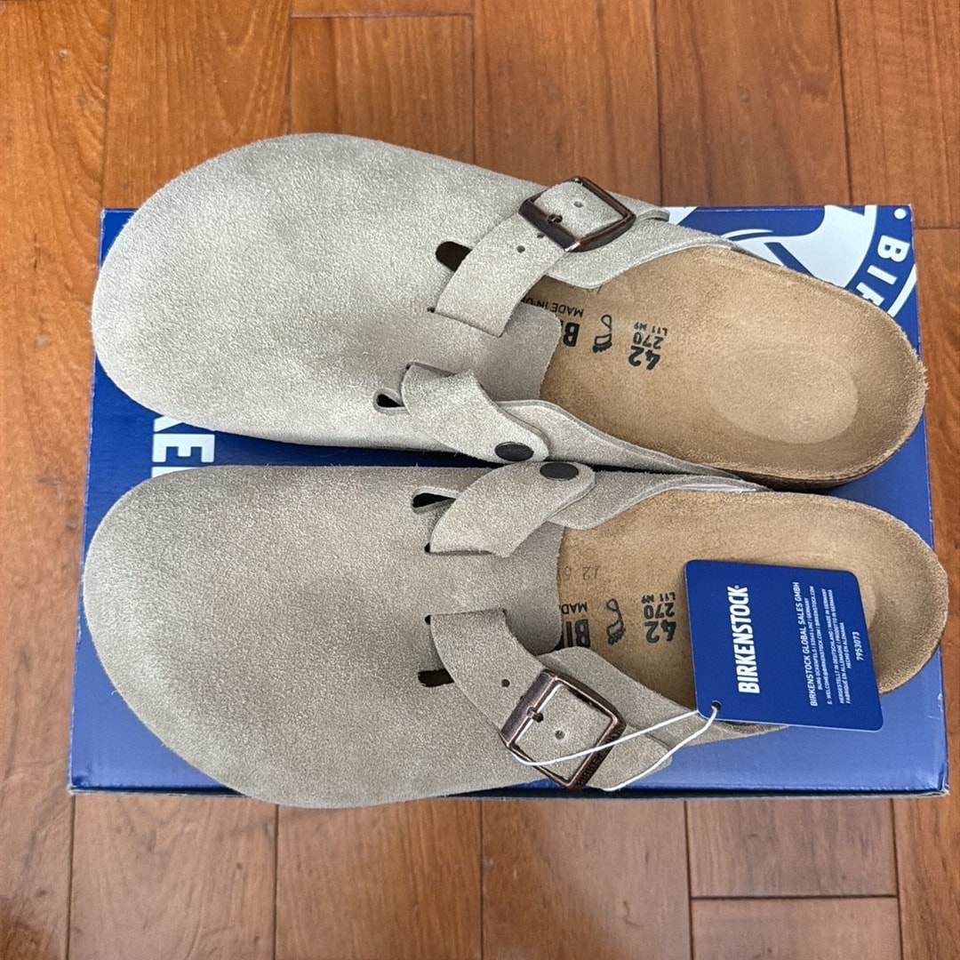 BIRKENSTOCK Boston "Taupe" (Original Footbed)