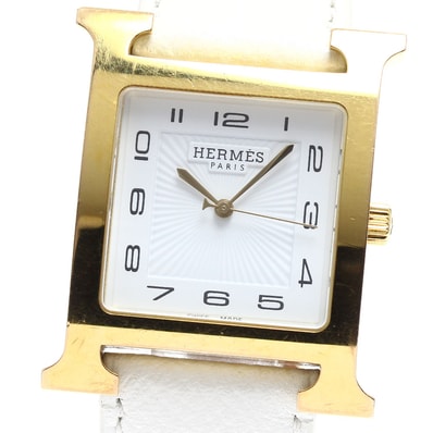 エルメス Hウォッチ HH1.801 クォーツ メンズ 【中古】