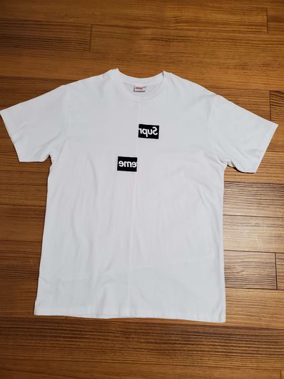 Supreme / Comme des Garçons SHIRT® Split Box Logo Tee "White"