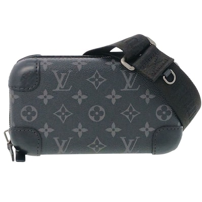 LOUIS VUITTON ルイ・ヴィトン ホライゾン クラッチ ショルダーバッグ M45579 ブラック メンズ【中古】