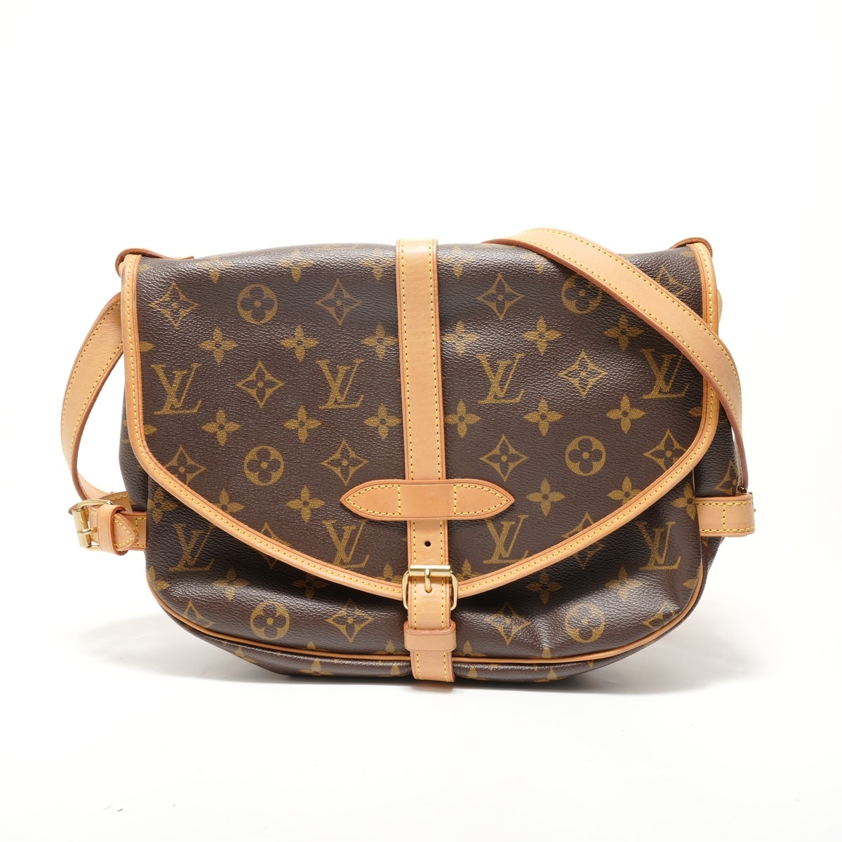 ヴィトン LV 2004年製 ソミュール モノグラム ショルダーバッグ【中古】