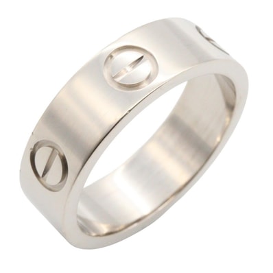 カルティエ CARTIER ラブリング リング・指輪 ジュエリー K18WG(ホワイトゴールド) レディース シルバー系 【中古】