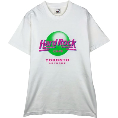 古着 90年代 フルーツオブザルーム FRUIT OF THE LOOM HARD ROCK CAFE ハードロックカフェ アドバタイジングTシャツ カナダ製 メンズL相当 ヴィンテージ/eaa640878