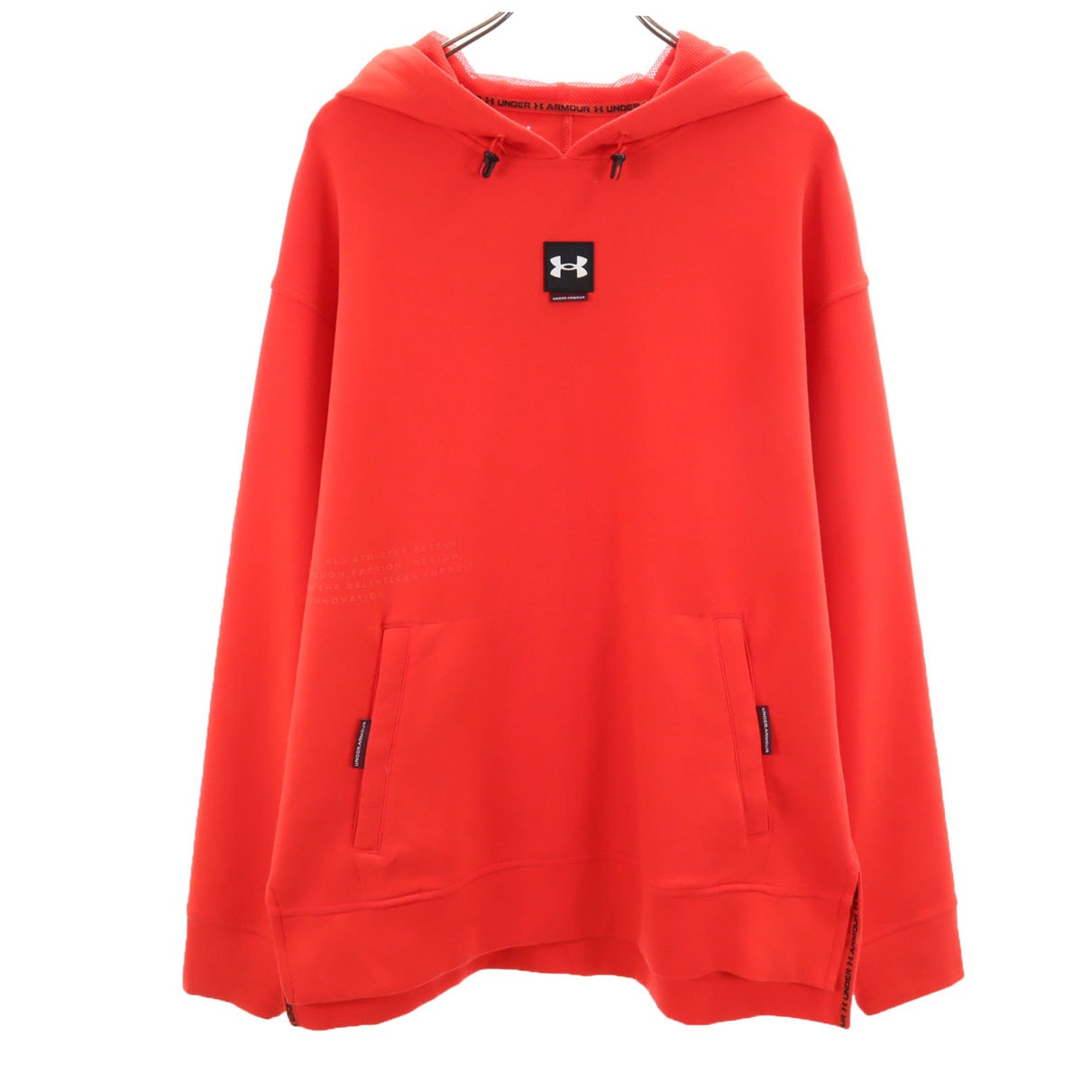 UNDER ARMOUR アンダーアーマー 長袖 スウェットパーカー XL オレンジ