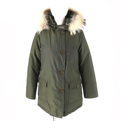 美品 ウールリッチ アークティックパーカー カーキ XS WWCPS2479D