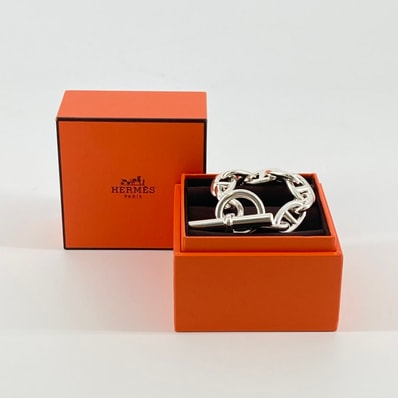 Hermes Chaine D'ancre TGM Bracelet "Silver"
