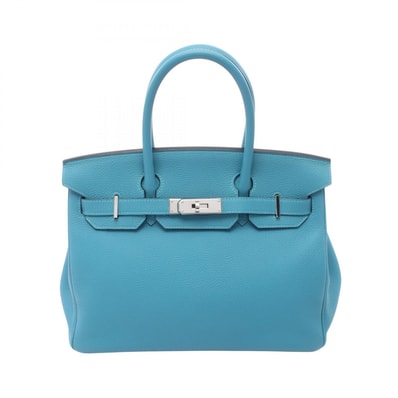 エルメス HERMES バーキン30 ハンドバッグ バッグ レザー トゴ トゴ ターコイズ T刻印(2015年製造) レディース ブルー系 【中古】