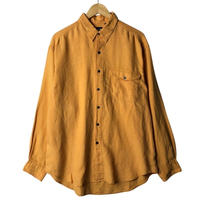 古着 90年代 ギャップ GAP オールドギャップ 長袖 リネンシャツ メンズL相当 ヴィンテージ/eaa570321