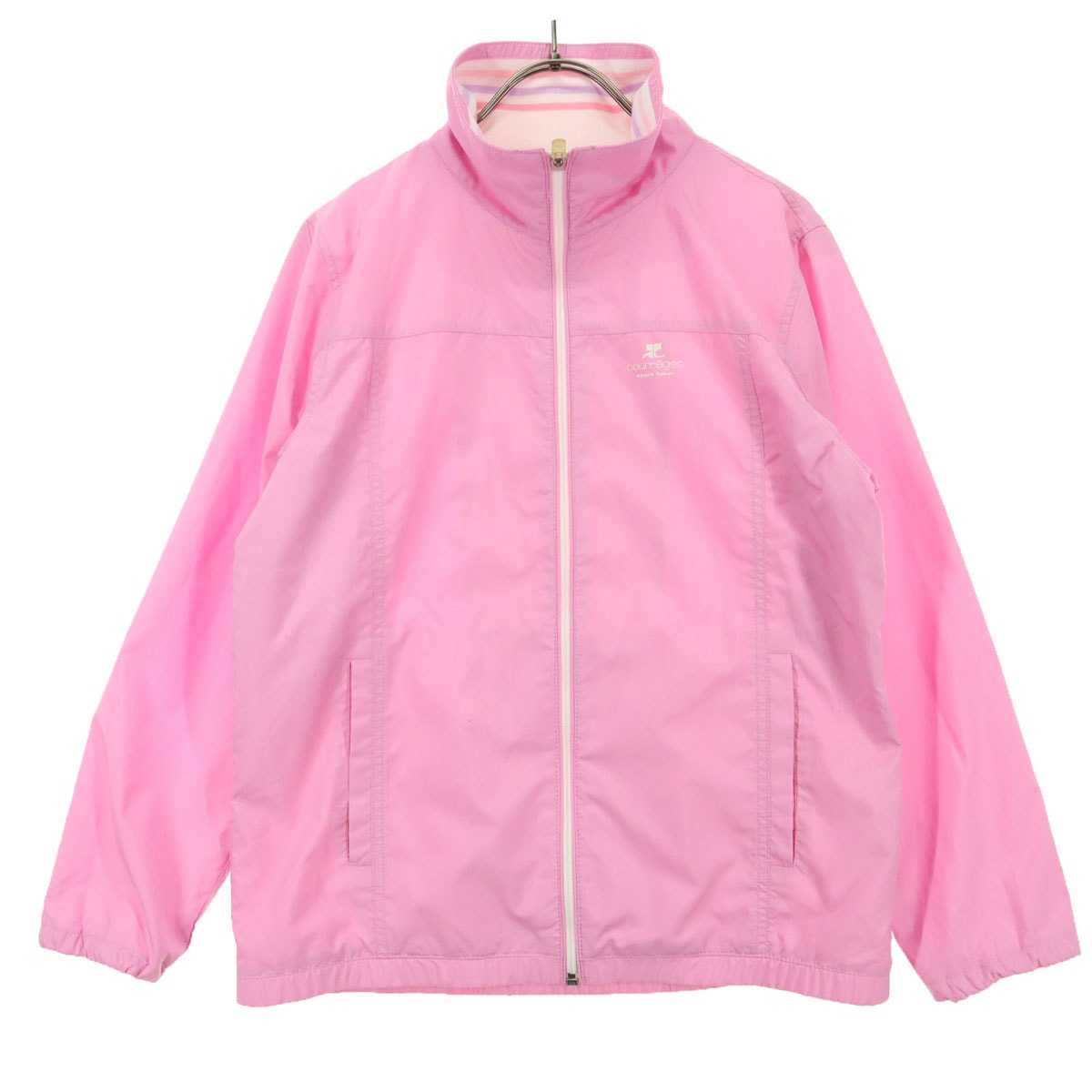 courreges クレージュ 長袖 ナイロンジャケット 40 ピンク