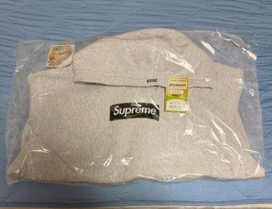 Supreme Box Logo Hooded Sweatshirt "Ash Grey" (23FW)