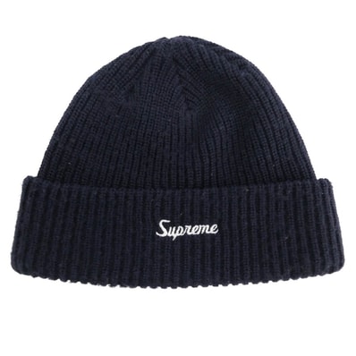 Supreme シュプリーム 13AW Loose Gauge Beanie ルーズ ガーゼ ビーニー ニットキャップ ネイビー ネイビー系【中古】