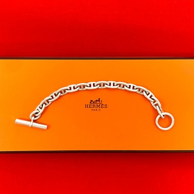 HERMES エルメス シェーヌダンクル MM 15コマ シルバー925 ブレスレット シルバー
50060