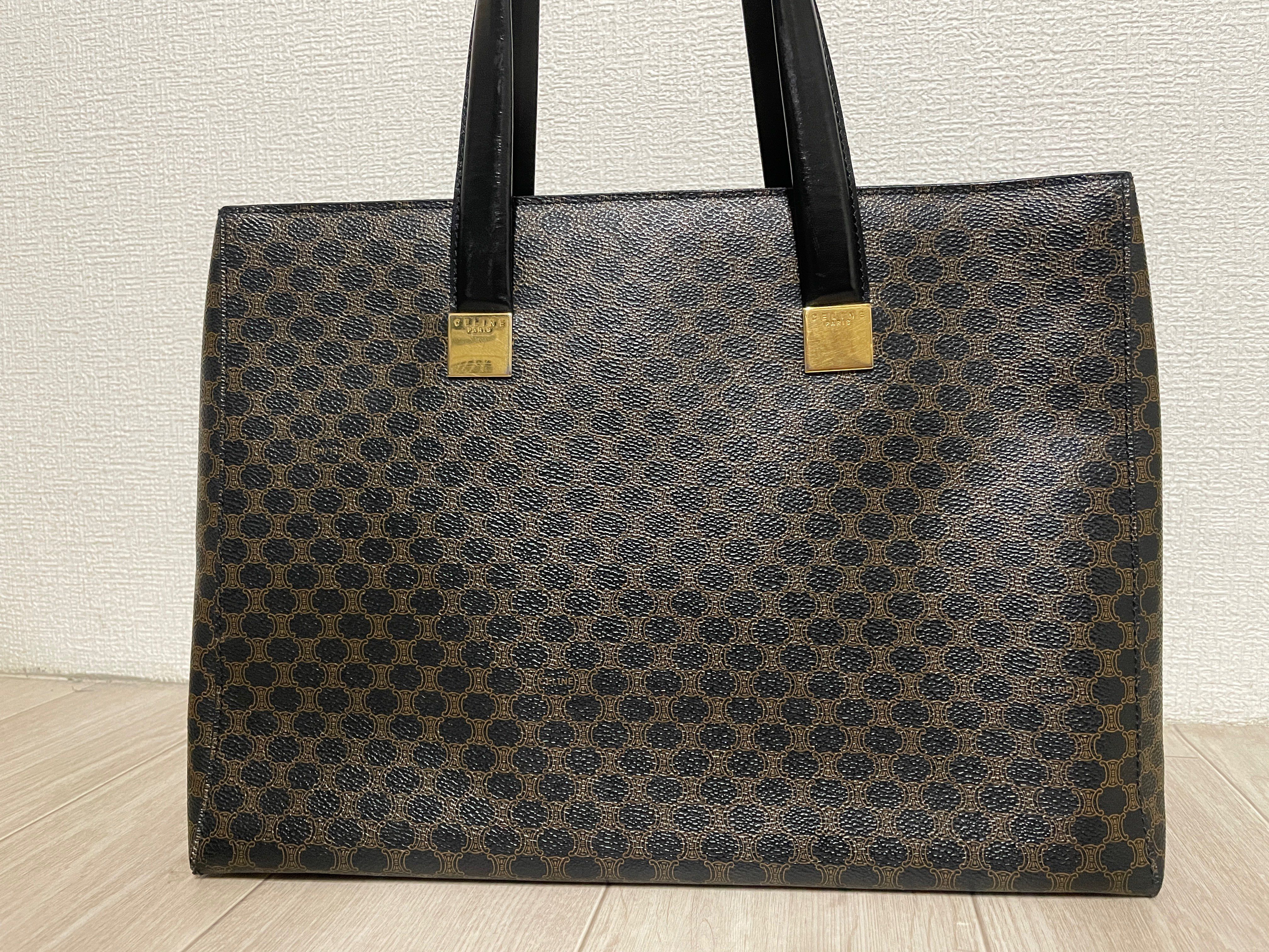 CELINE セリーヌ マカダム PVC カーフ トートバッグ