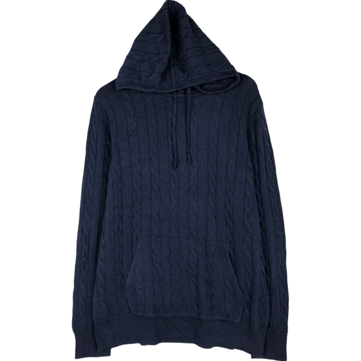 古着 ブルックスブラザーズ Brooks Brothers ケーブル編み フード付き コットンニットセーター 中国製 メンズL相当/eaa654171