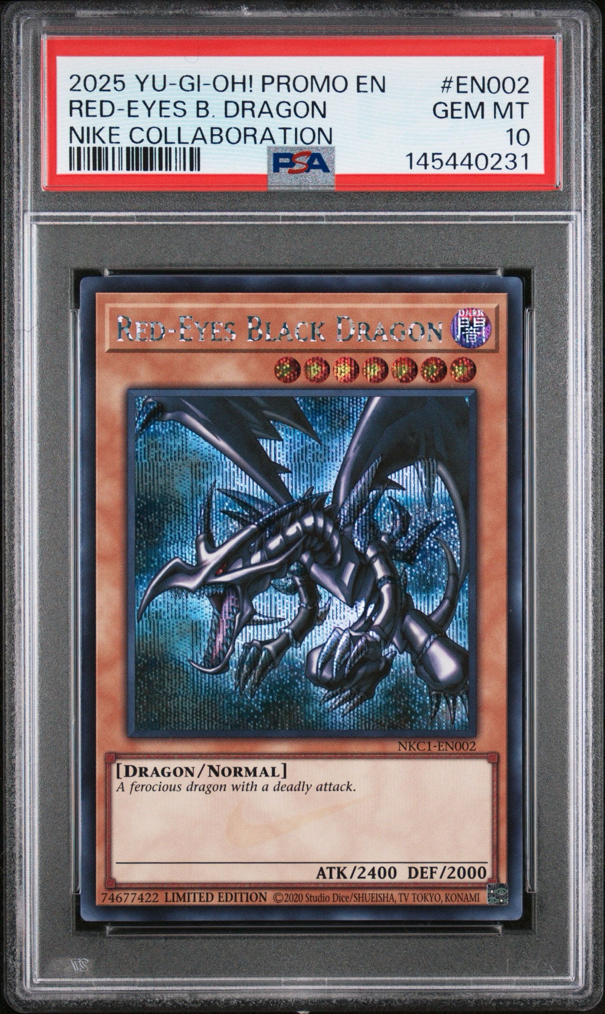真紅眼の黒竜 SE [NKC1-EN002](遊戯王 x ナイキ エアーマックス 95 QS エアーマッスル House of Duel - 童実野町決闘遊戯館 限定プロモ) 