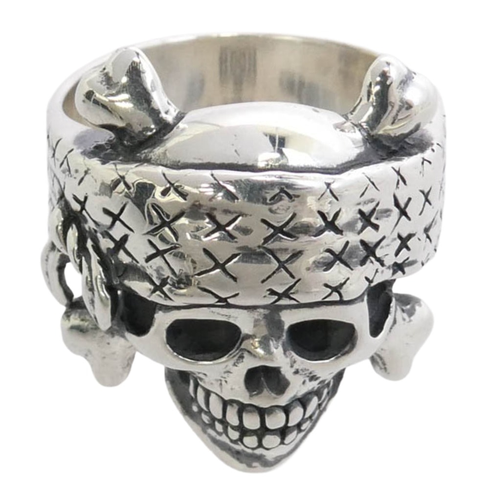 Saint Mxxxxxx x BOUNTY HUNTER BH Ring Skull "Silver"