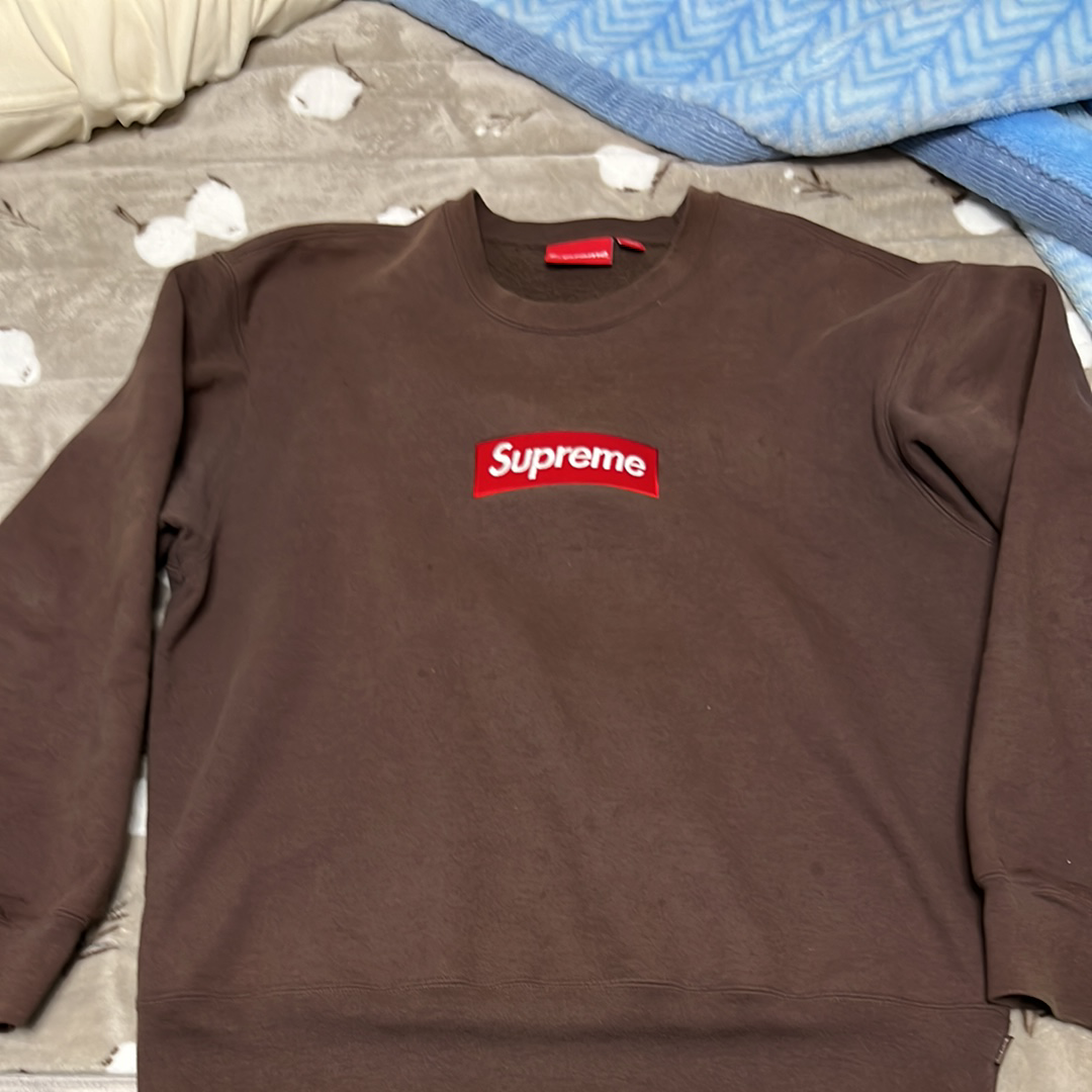 Supreme Box Logo Crewneck "Brown" (22FW)