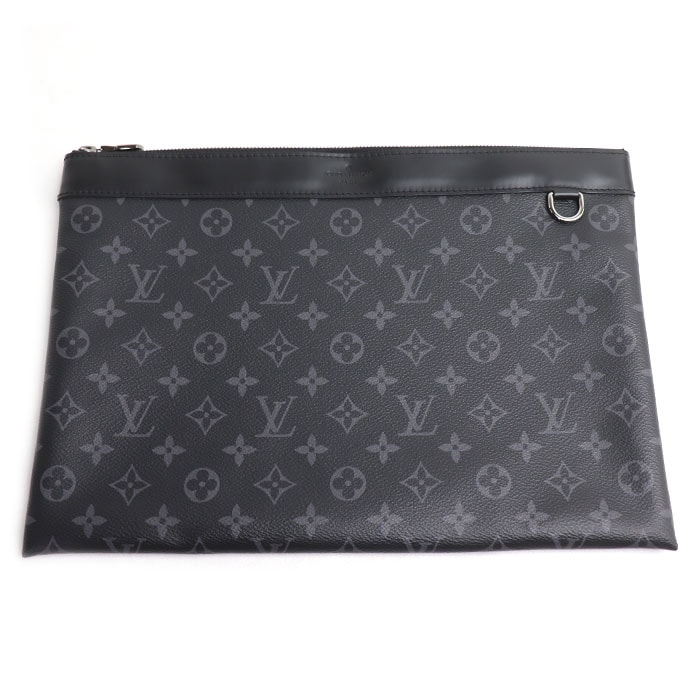 LOUIS VUITTON ルイ・ヴィトン ポシェット ディスカバリー クラッチバッグ モノグラムエクリプス ブラック M62291 TN3199 メンズ【中古】