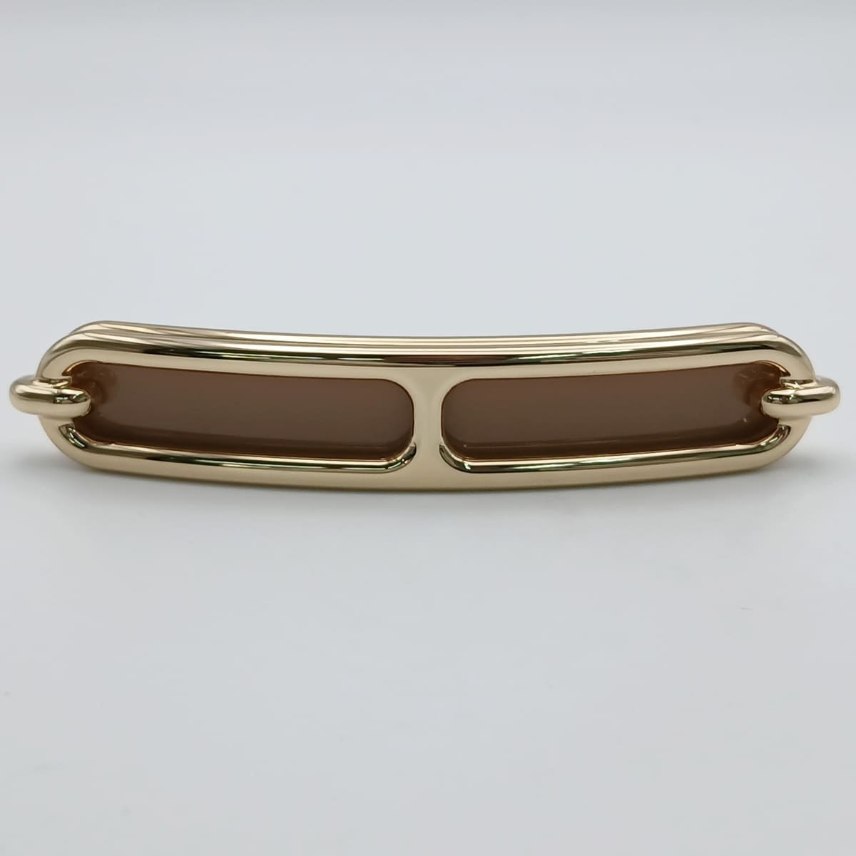HERMES エルメス ルリ PM バレッタ ヘアアクセサリー メタル ゴールド ベージュ  レディース【中古】