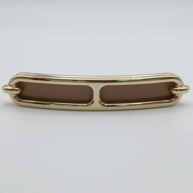 HERMES エルメス ルリ PM バレッタ ヘアアクセサリー メタル ゴールド ベージュ レディース【中古】