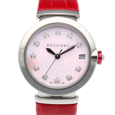 ブルガリ ルチェア 腕時計 時計 ステンレススチール LU33C2SLD/11 自動巻き レディース 1年保証 BVLGARI 中古