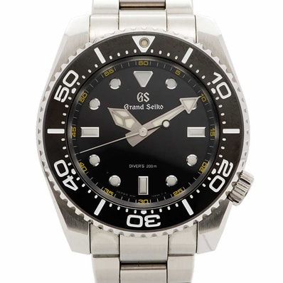 【6wdc0231】セイコー グランドセイコー SBGX335/9F61-0AL0 黒文字盤【中古】腕時計 メンズ