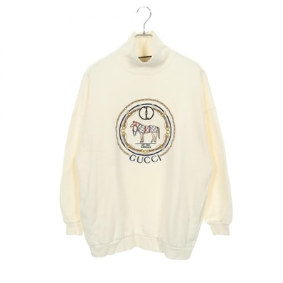 グッチ GUCCI スウェット 衣料品 トップス コットン レディース ホワイト系 / マルチカラー 【中古】
