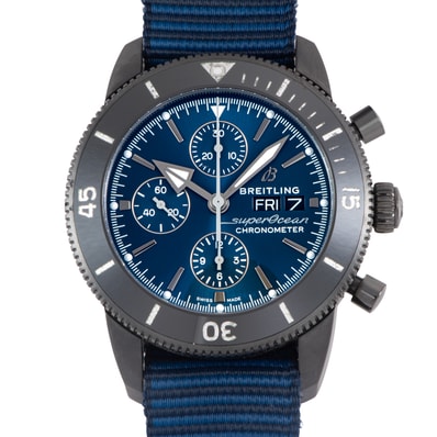 BREITLING ブライトリング スーパーオーシャン ヘリテージ2 クロノグラフ44 アウターノウンDLC M275C-1CMA(M133132A1C1W1) ステンレススチール DLCコーティング【中古】