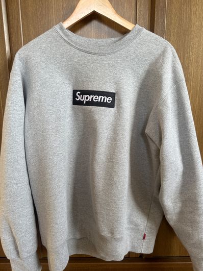 Supreme Box Logo Crewneck "Heather Grey" (22FW)