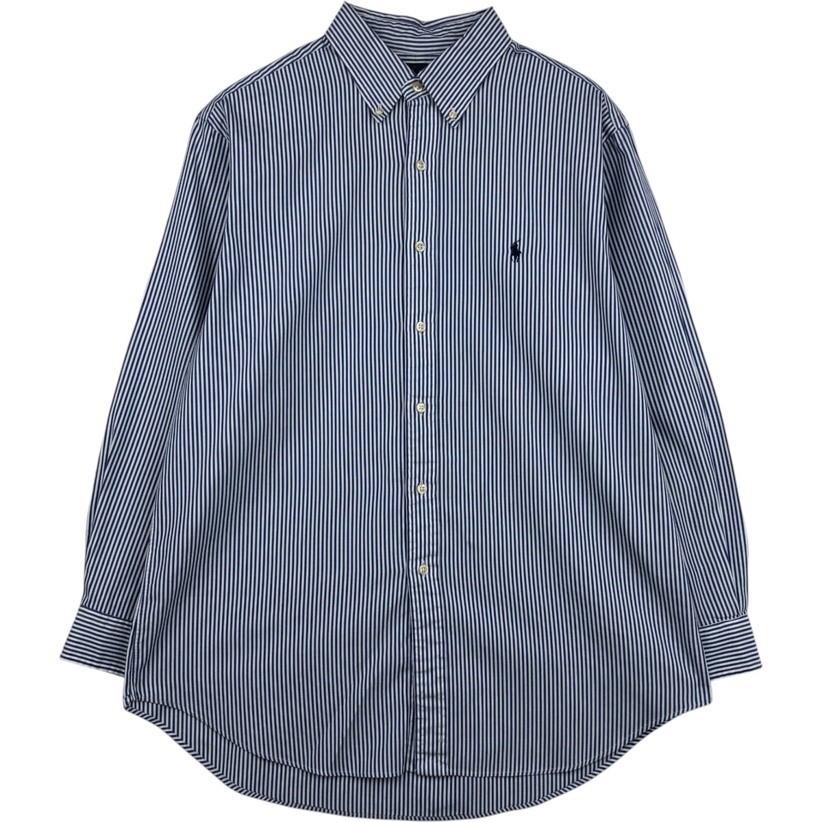 古着 ラルフローレン Ralph Lauren CLASSIC FIT 長袖 ボタンダウンストライプシャツ メンズL相当/eaa643463