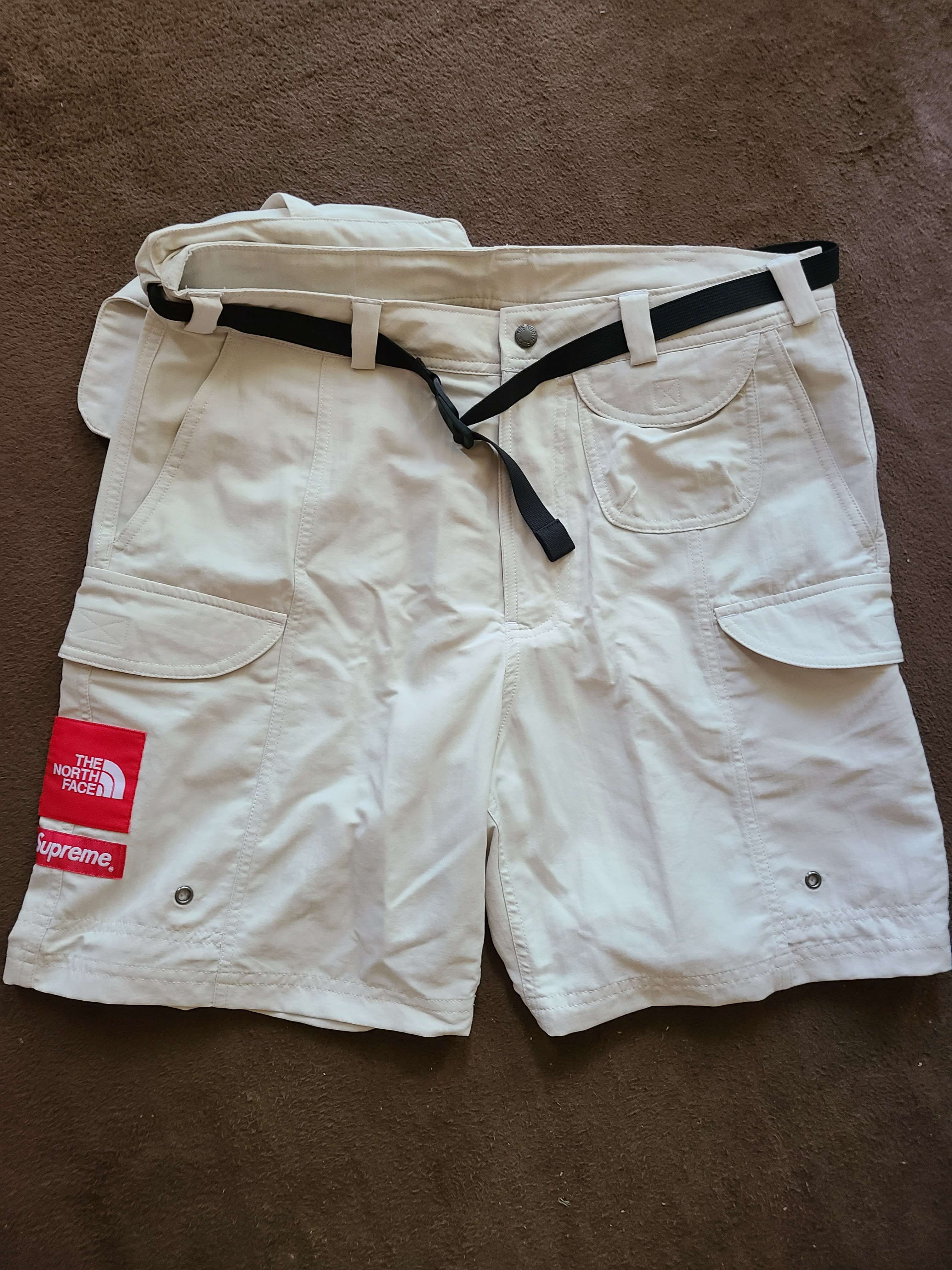 Supreme x The North Face Trekking Packable Belted Short "Moonlight ivory"