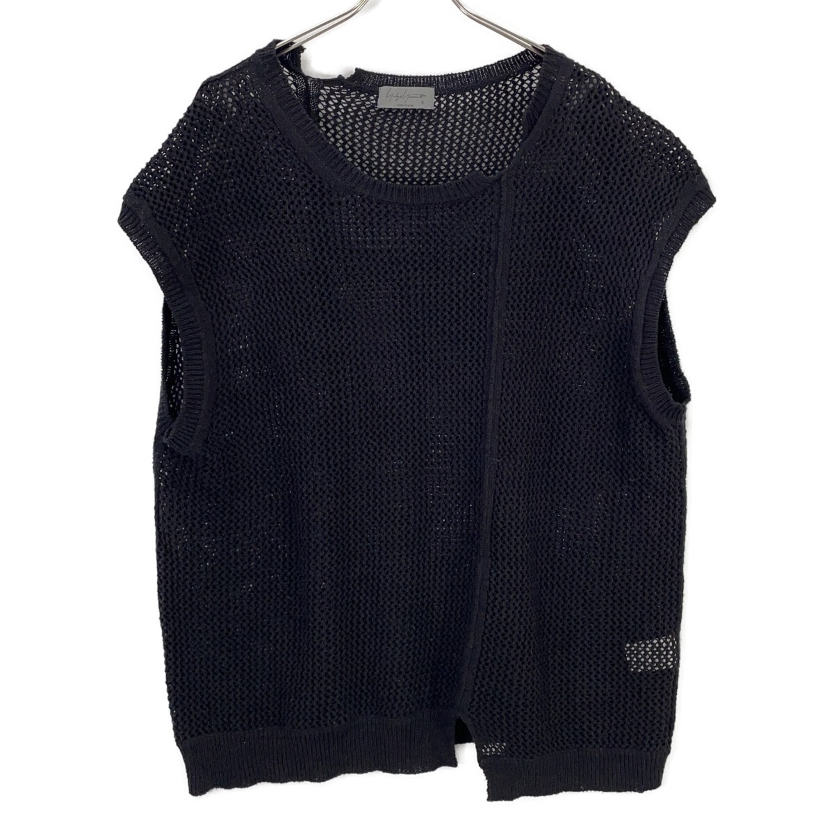 A (未使用に近い)】ヨウジヤマモトプールオム ﾌﾞﾗｯｸ HZ-K14-096 ﾒｯｼｭ