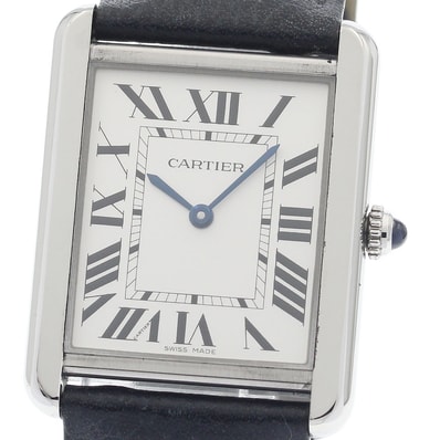 ☆良品 ★保 カルティエ タンクソロ LM WSTA0028 メンズ 【中古】
