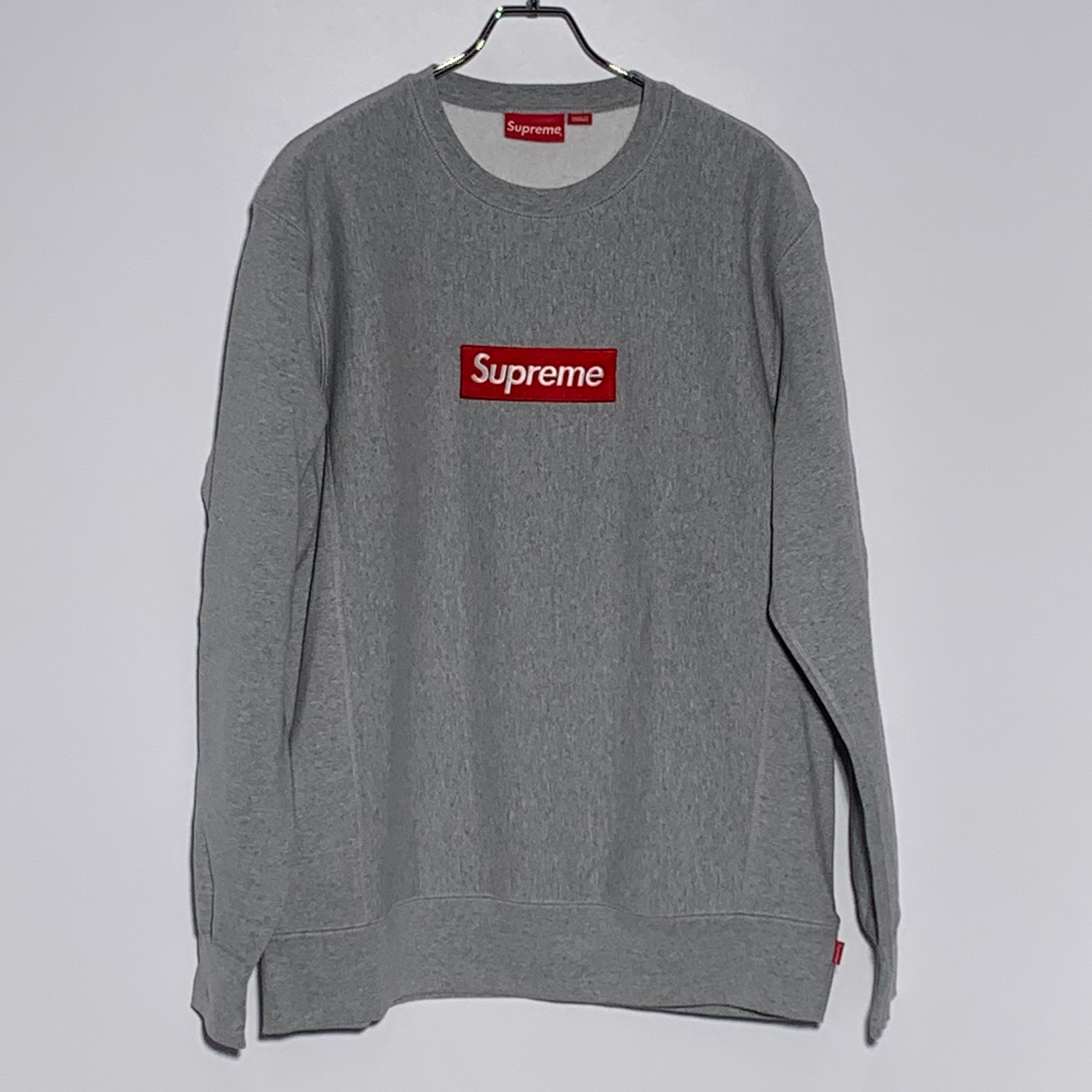 シュプリーム ボックス ロゴ クルーネック "グレー" (15FW)
