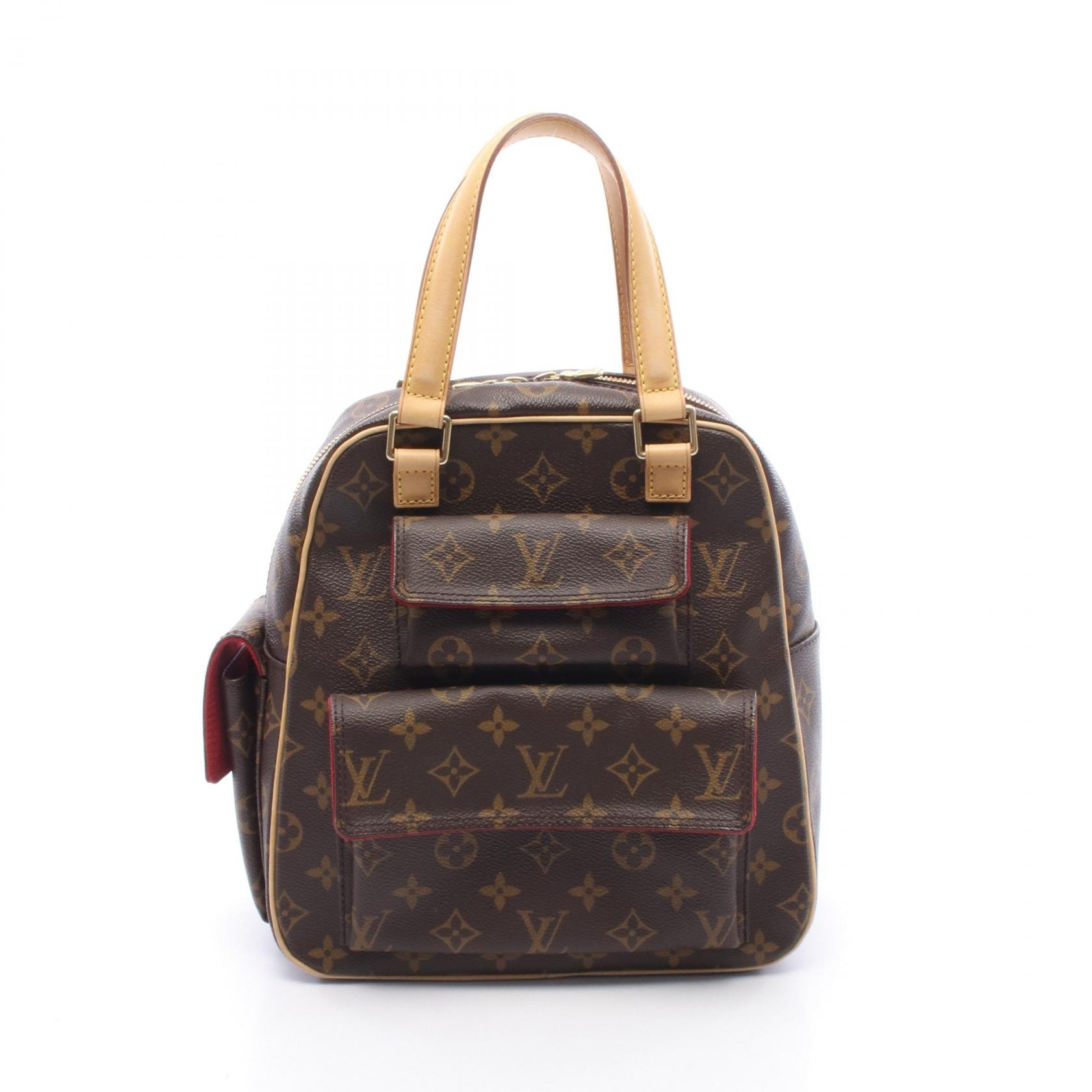 ルイ・ヴィトン LOUIS VUITTON エクサントリシテ モノグラム ハンドバッグ バッグ PVCコーティングキャンバス レザー モノグラム レディース ブラウン系 M51161 【中古】
