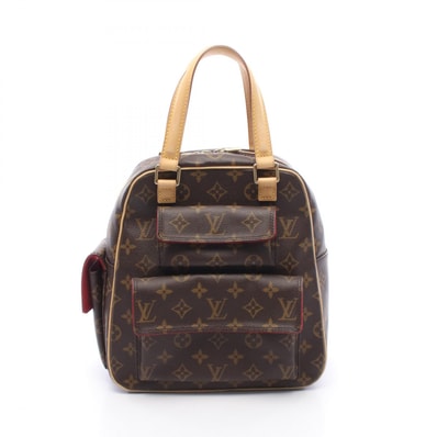 ルイ・ヴィトン LOUIS VUITTON エクサントリシテ モノグラム ハンドバッグ バッグ PVCコーティングキャンバス レザー モノグラム レディース ブラウン系 M51161 【中古】
