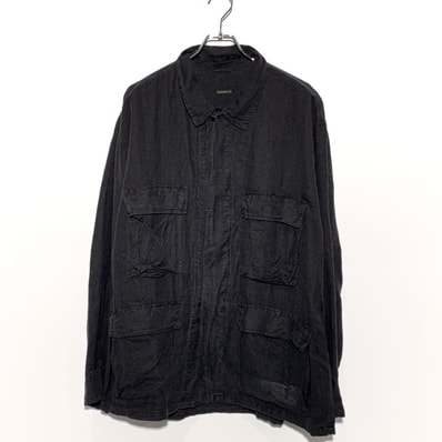 COMOLI Silk Cotton B.D.U. Jacket "Faded Black"