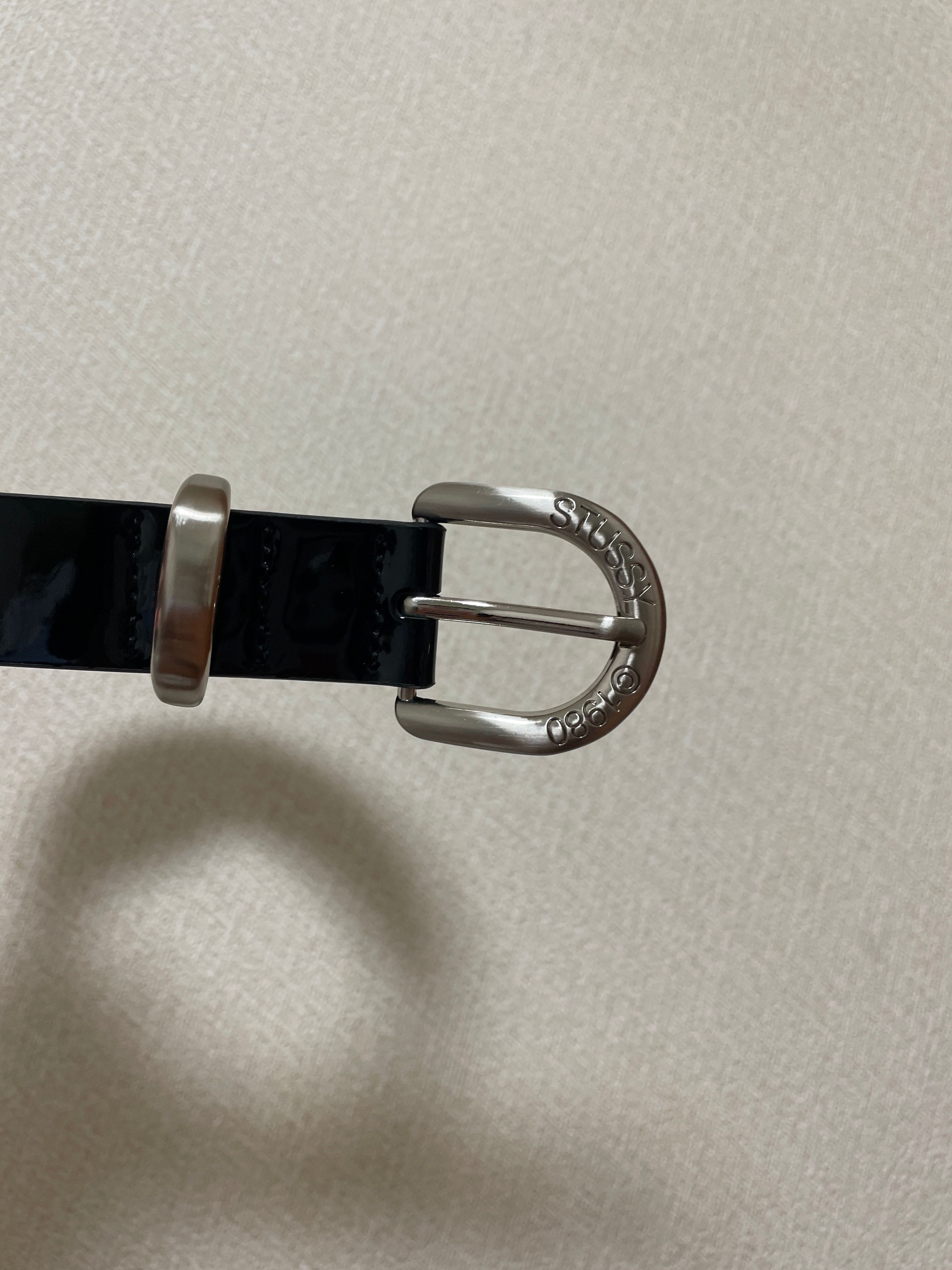 Stussy Patent Leather Belt "Black"