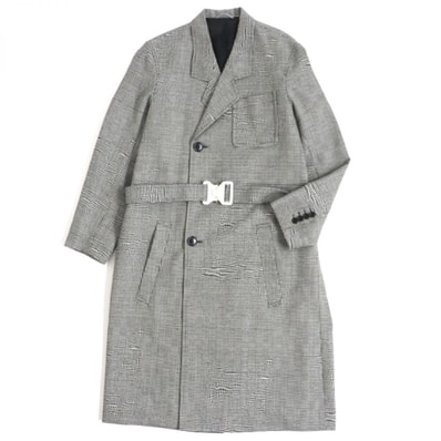 【ドンドン見直し】極美品 ディオールオム コート 黒×白 メンズ 44