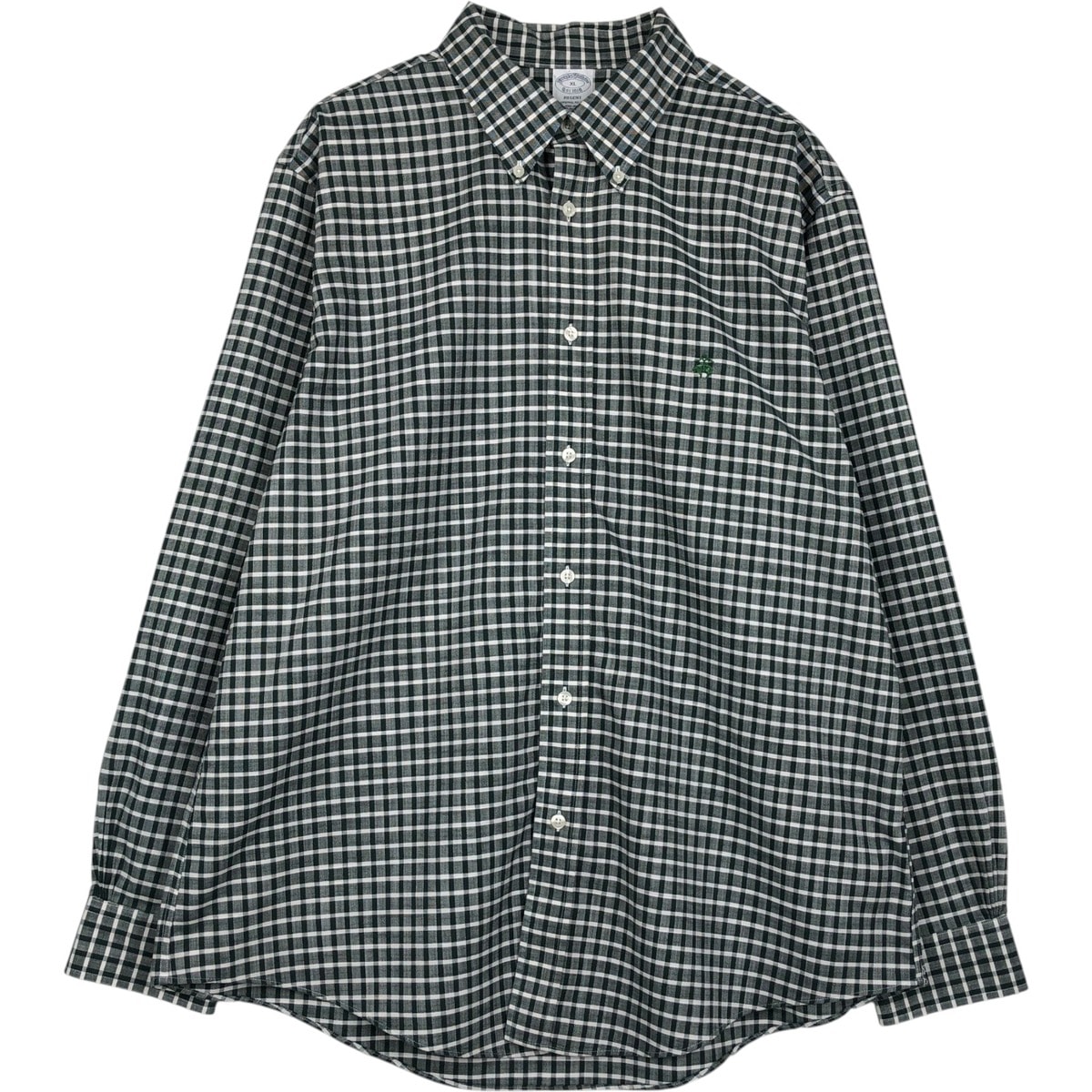 古着 ブルックスブラザーズ Brooks Brothers Est.1818 長袖 ボタンダウンチェックシャツ メンズXL相当/eaa646551