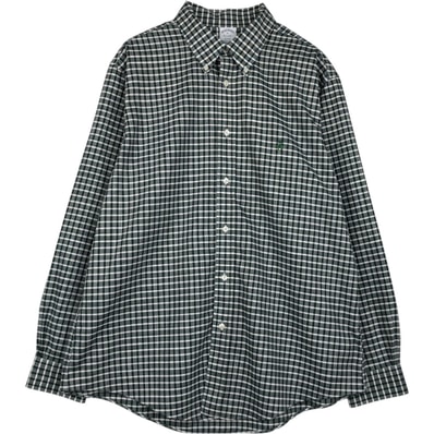 古着 ブルックスブラザーズ Brooks Brothers Est.1818 長袖 ボタンダウンチェックシャツ メンズXL相当/eaa646551