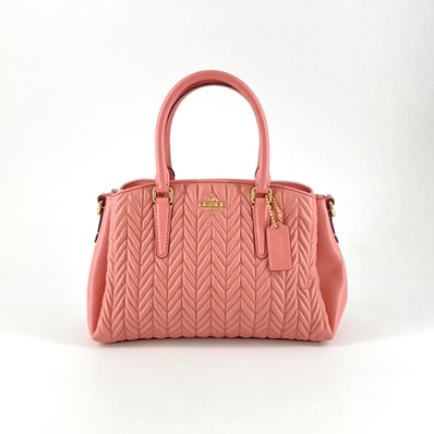 COACH(コーチ) キルティング セージ キャリオール 73062 トートバッグ ピンク