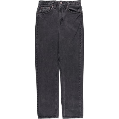 古着 ~00年代 リーバイス Levi's 505 ブラックデニム テーパードデニムパンツ メンズw30相当/evb007591