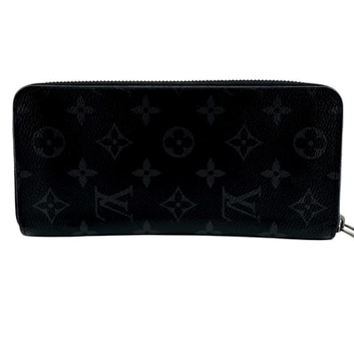 ルイヴィトン LOUIS VUITTON 長財布 モノグラムエクリプス ジッピーウォレット ヴェルティカル ラウンドファスナー M62295 ブラック