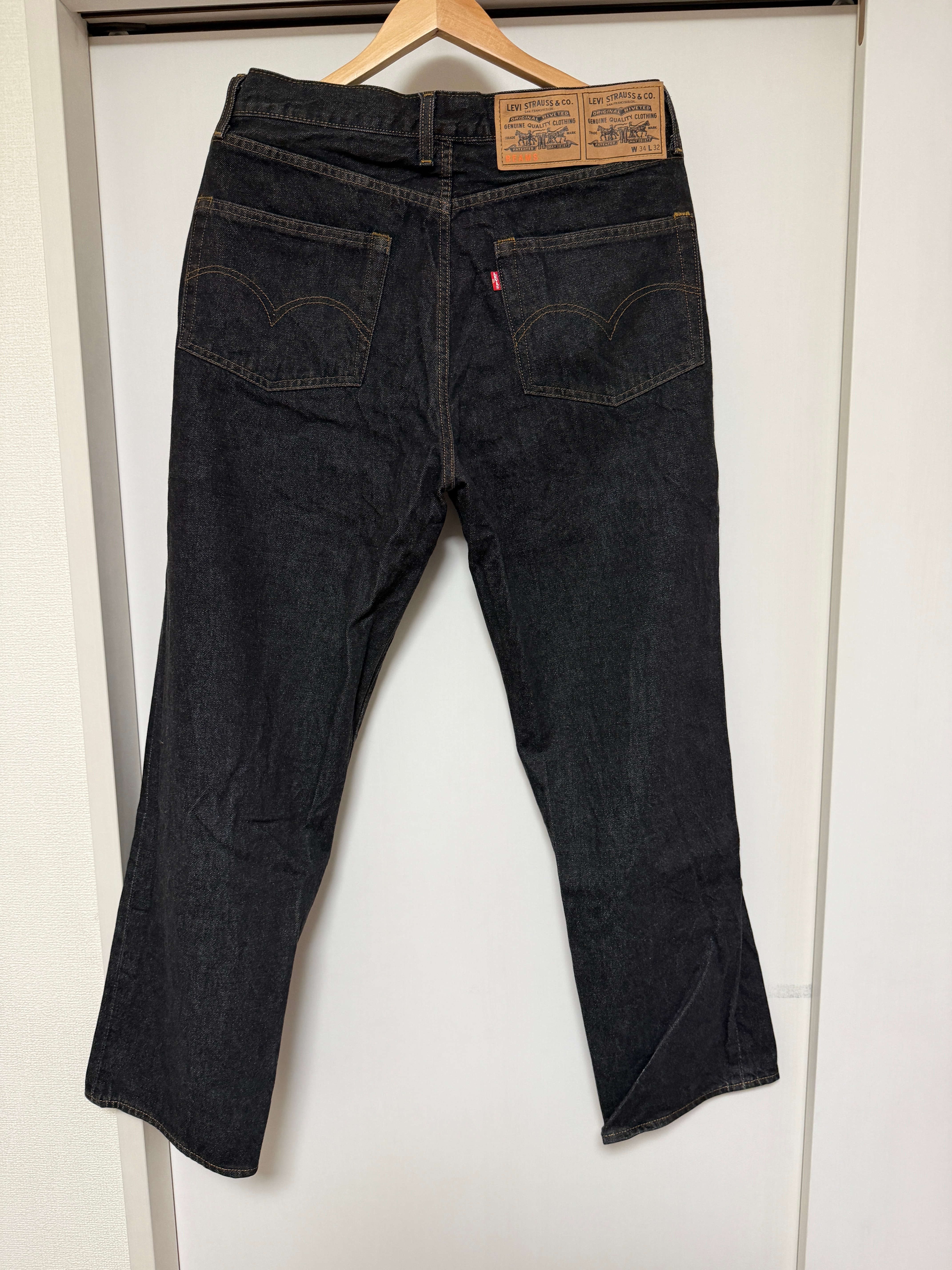 BEAMS x LEVI'S Denim Pants "BlackRinse"