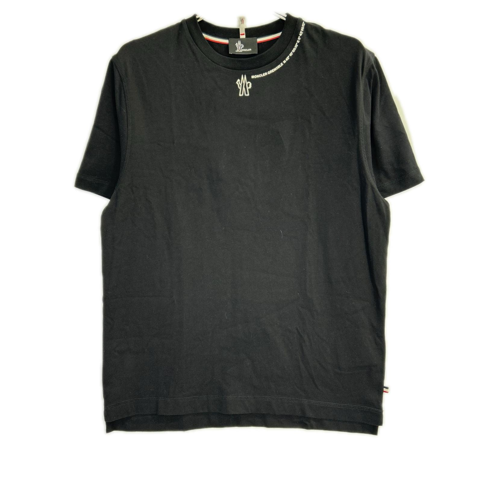 モンクレール 24年 グルノーブル ブラック T-SHIRT MANICA CORTA Tシャツ M