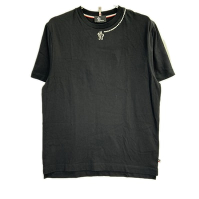 モンクレール 24年 グルノーブル ブラック T-SHIRT MANICA CORTA Tシャツ M